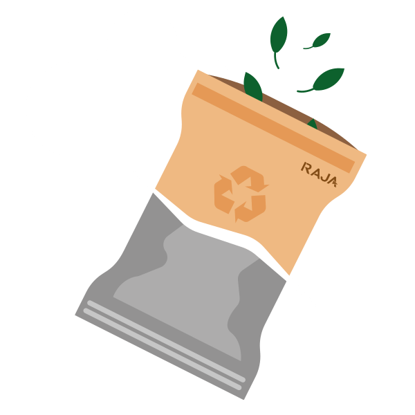 Környezetbarátabb alternatívákkal váltsa ki a nem újrahasznosítható csomagolásokat.